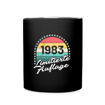 40 Jahre limitierte Auflage 40. Geburtstag - Tasse einfarbig - Schwarz - Vorne