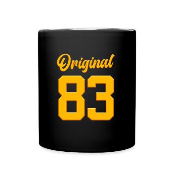 40e anniversaire né en 1983 fête d’anniversaire - Mug uni - noir - Devant