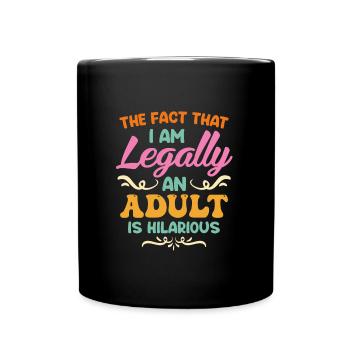 Birthday Girl 18 Years - Full Colour Mug - black - Front