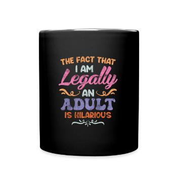 Birthday girl 18 years - Full Colour Mug - black - Front