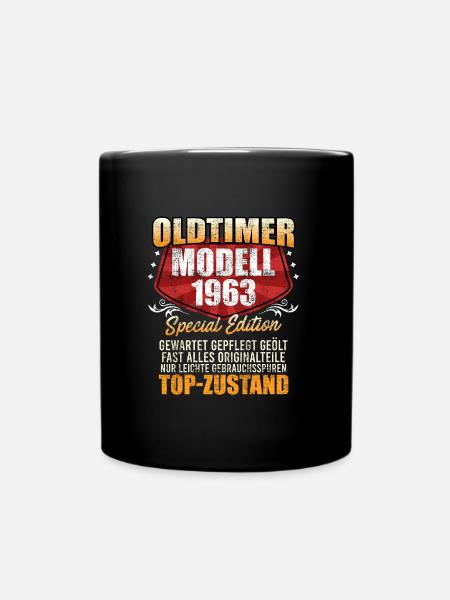 Oldtimer 1963er Modell 60 Jahre Männer - Tasse einfarbig - Schwarz