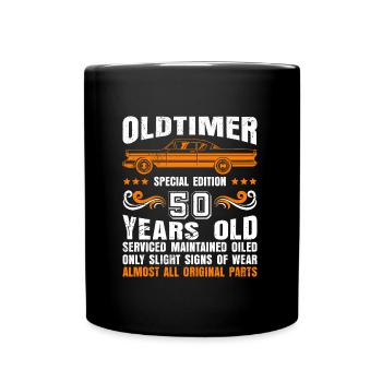 Oldtimer 1973 50 ans 50e anniversaire hommes - Mug uni - noir - Devant