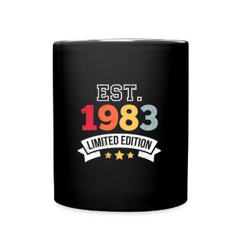 40 Jahre limitierte Auflage 40. Geburtstag - Tasse einfarbig - Schwarz - Vorne