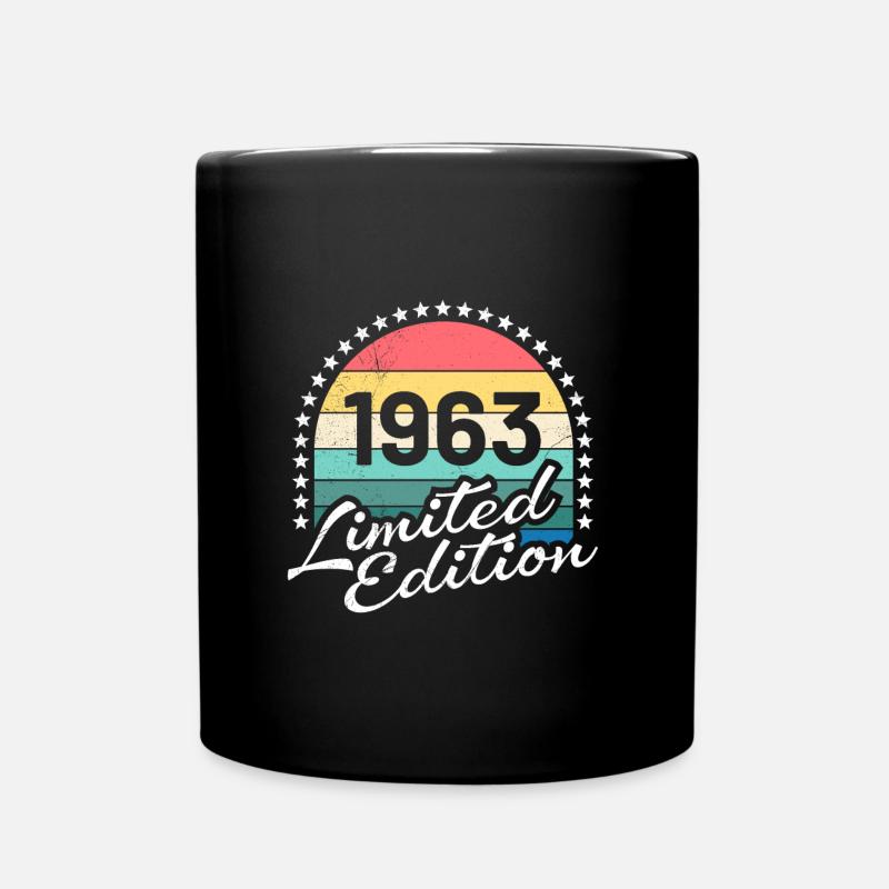 60. Geburtstag Original 1963 60 Jahre - Tasse einfarbig - Schwarz