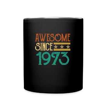 50e anniversaire Né en 1973 50 ans - Mug uni - noir - Devant