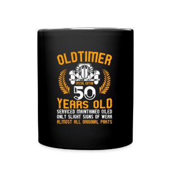 Oldtimer 50 ans 50e anniversaire hommes hommes - Mug uni - noir - Devant
