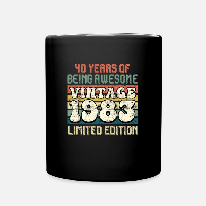 40 ans génial 40e anniversaire - Mug uni - noir