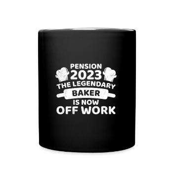 Retired baker Retirement baker - Full Colour Mug - black - Front