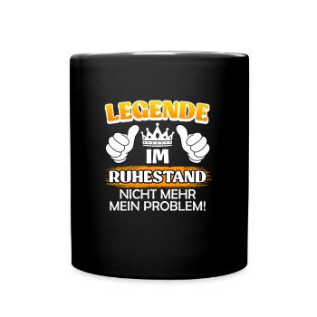 Retirement 2023 legend retired - Full Colour Mug - black - Front