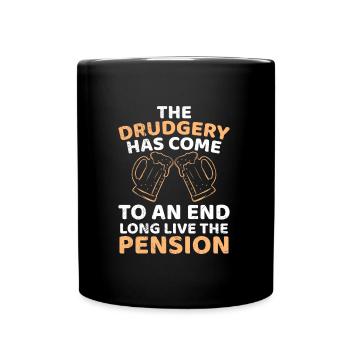 Vive la pension Hommes Retraite - Mug uni - noir - Devant