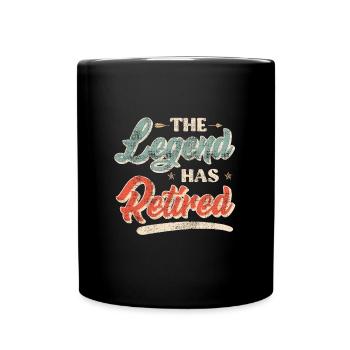 The legend retires - Full Colour Mug - black - Front
