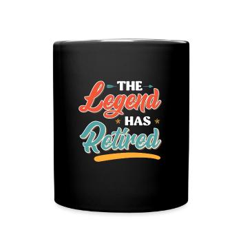 The legend retires - Full Colour Mug - black - Front