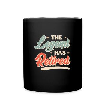 The legend retires - Full Colour Mug - black - Front