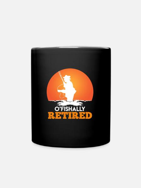 Angler pension Retirement Retirement - Full Colour Mug - black