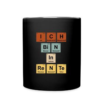 Ich bin in Rente Lehrer Renteneintritt - Tasse einfarbig - Schwarz - Vorne