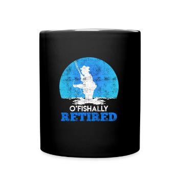 Angler pension Retirement Retirement - Full Colour Mug - black - Front