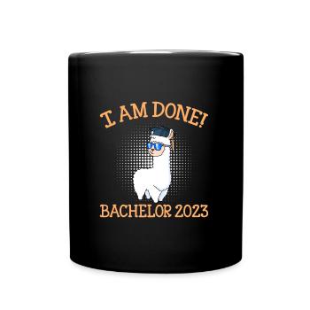 I finished Bachelor 2023 Bachelor Degree - Full Colour Mug - black - Front
