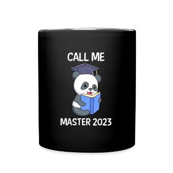 Master Abschluss 2023 Masterabschluss - Tasse einfarbig - Schwarz - Vorne