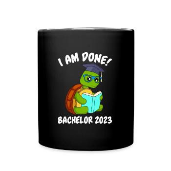 J’ai terminé Bachelor 2023 - Mug uni - noir - Devant