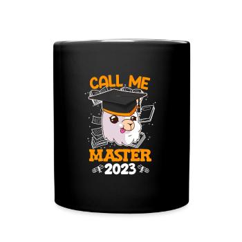 Call me Master 2023 Study Degree - Full Colour Mug - black - Front