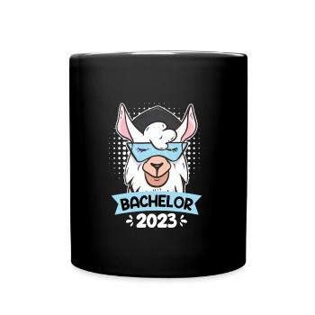 Student Bachelor 2023 Alpaka Bachelorabschluss - Tasse einfarbig - Schwarz - Vorne