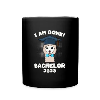 Bachelor 2023 I have finished Bachelor's degree - Full Colour Mug - black - Front