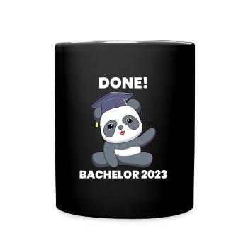 Bachelor 2023 complété Baccalauréat - Mug uni - noir - Devant