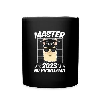 Master 2023 NO Probllama Master Degree - Full Colour Mug - black - Front
