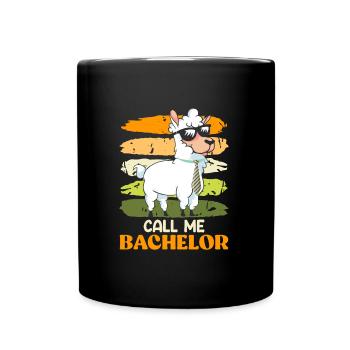 Call me Bachelor 2023 Bachelor Degree - Full Colour Mug - black - Front