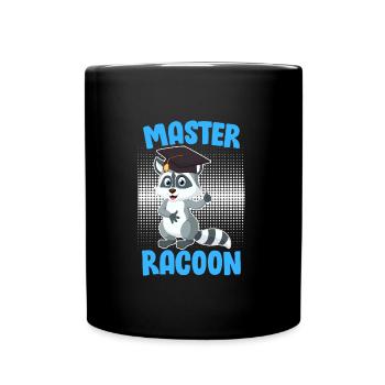Master Racoon 2023 Master Degree - Full Colour Mug - black - Front