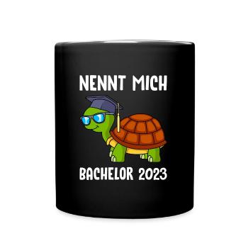 Bachelor 2023 Bachelor Abschluss 2023 - Tasse einfarbig - Schwarz - Vorne