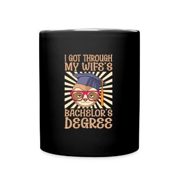 Le baccalauréat de ma femme a survécu - Mug uni - noir - Devant