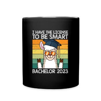 Bachelor 2023 Licence à Clever Shit - Mug uni - noir - Devant