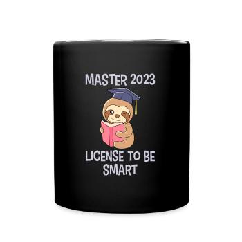 Master 2023 avec la licence de la merde intelligente - Mug uni - noir - Devant