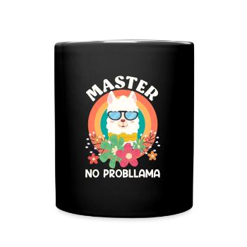Master 2023 No Probllama Master's Degree - Full Colour Mug - black - Front