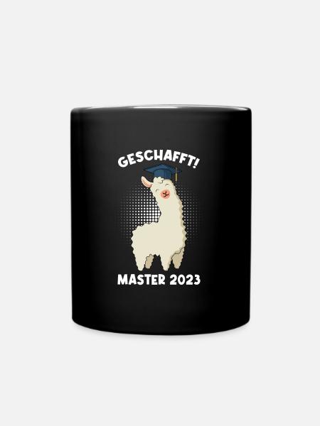 Geschafft! Master 2023 - Tasse einfarbig - Schwarz