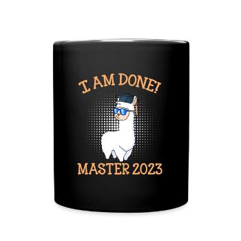 I finished Master 2023 - Full Colour Mug - black - Front