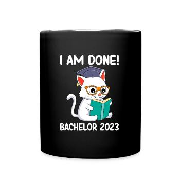 J’ai terminé Bachelor 2023 - Mug uni - noir - Devant
