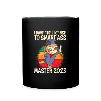 Master 2023 Licence à Clever Shit - Mug uni - noir - Devant