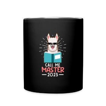 Master 2023 Appelez-moi Master - Mug uni - noir - Devant