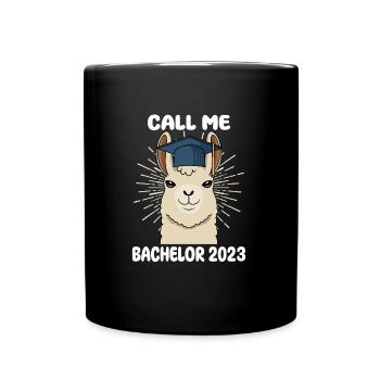 Call me Bachelor 2023 - Full Colour Mug - black - Front