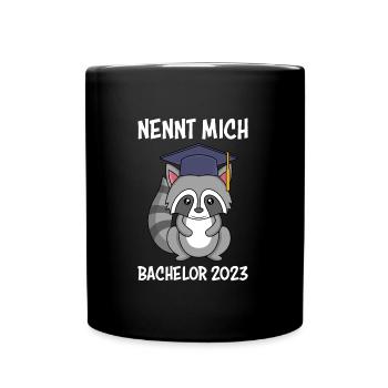 Bachelor 2023 Bachelor Abschluss 2023 - Tasse einfarbig - Schwarz - Vorne