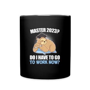 Master Degree 2023 from Bet-Chiller to Master - Full Colour Mug - black - Front