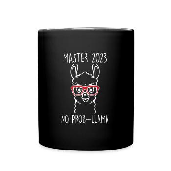 Master 2023 No Probllama Master's Degree - Full Colour Mug - black - Front