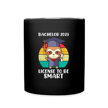 Bachelor 2023 Licence à Clever Shit Sloth - Mug uni - noir - Devant