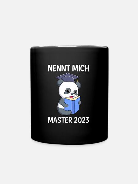 Master Abschluss 2023 Masterabschluss - Tasse einfarbig - Schwarz