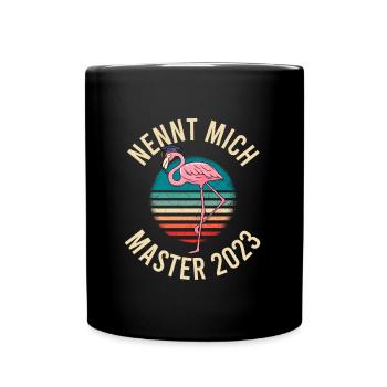 Master Abschluss 2023 Master - Tasse einfarbig - Schwarz - Vorne