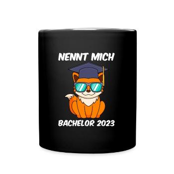 Bachelor 2023 Bachelor Abschluss 2023 - Tasse einfarbig - Schwarz - Vorne