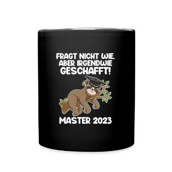 Master 2023 - Tasse einfarbig - Schwarz - Vorne