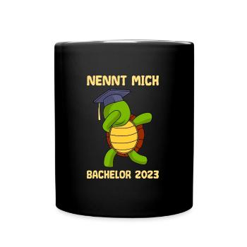 Nennt mich Bachelor 2023 Bachelor Abschluss - Tasse einfarbig - Schwarz - Vorne